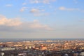 The view of Makhachkala city, Caspian sea and Ak-Gel lake (White Lake)